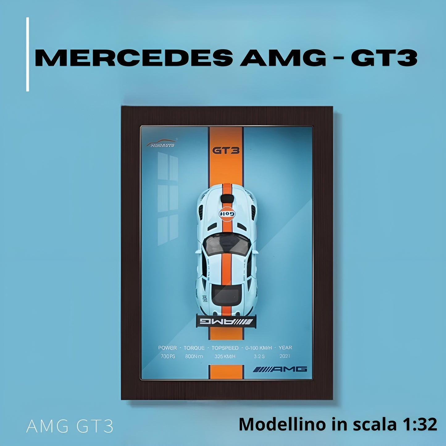 Gears Frame - Quadro con modellino in scala 1:32