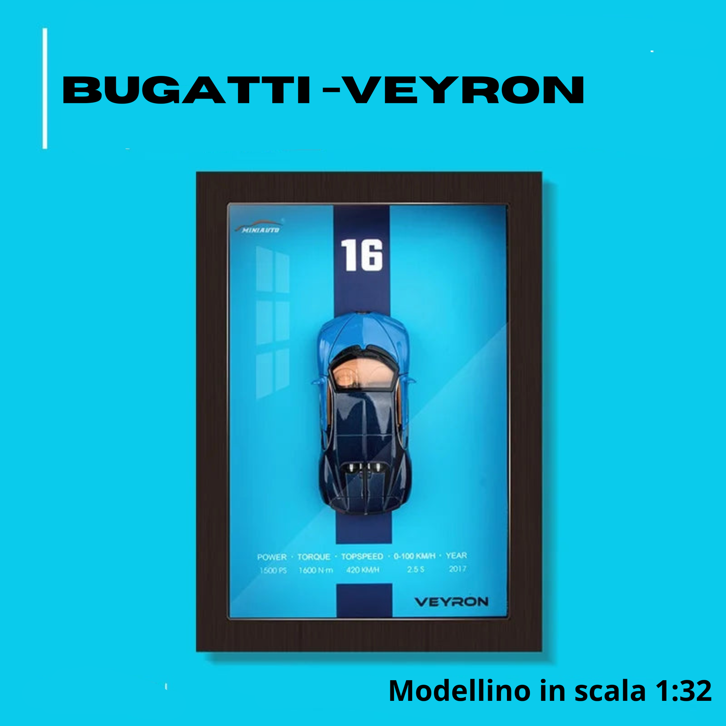 Gears Frame - Quadro con modellino in scala 1:32