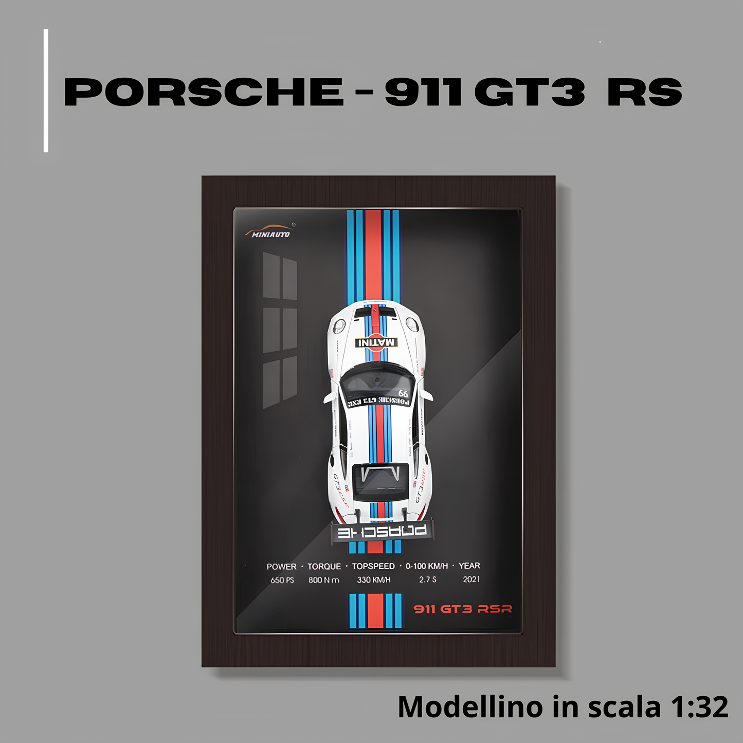 Gears Frame - Quadro con modellino in scala 1:32