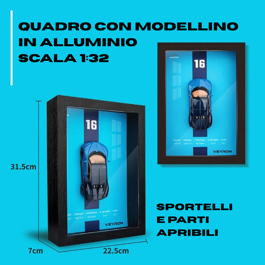 Gears Frame - Quadro con modellino in scala 1:32